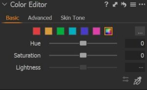 Image editing with Capture One